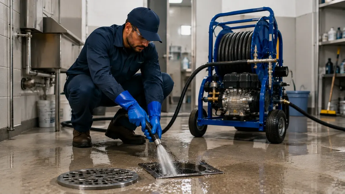 Floor Drain Hydro Jet Cleaning in Rosemead