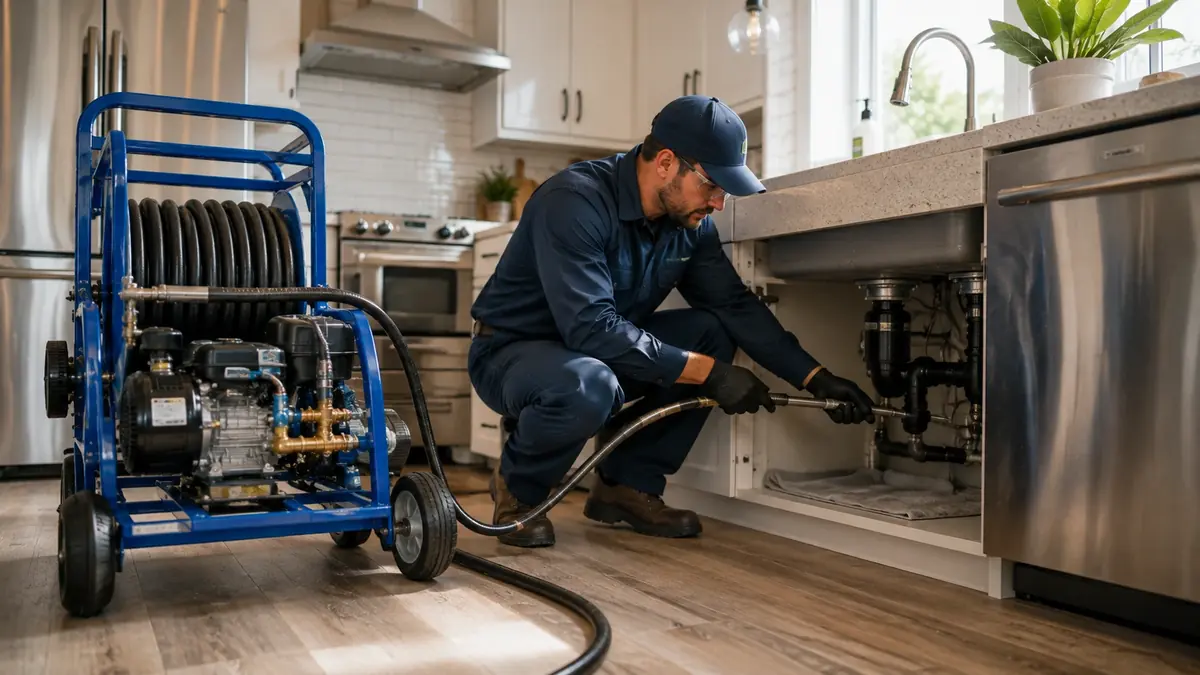 Kitchen Drain Hydro Jetting in Rosemead
