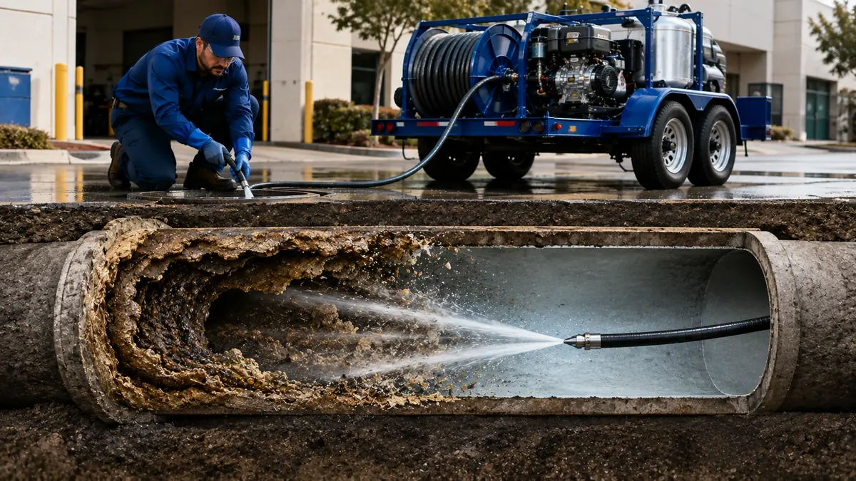 Sewer Pipe Descaling in Rosemead