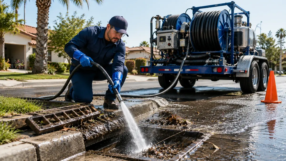 Storm Drain Hydro Jet Cleaning in Rosemead
